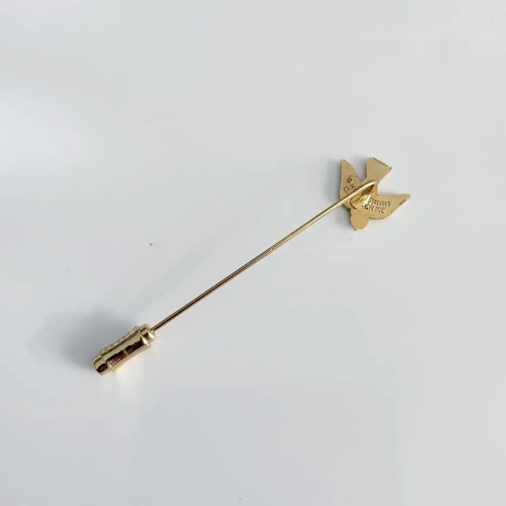 Vintage Stick Pin Set – Butterfly, Floral & Bird Motifs (Set of 3)